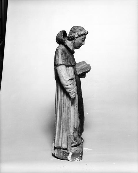 Statue (petite nature) : saint Fiacre