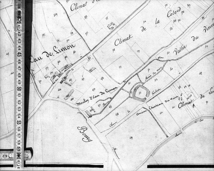 Extension du bâti en 1817 : Eau de Limon.
