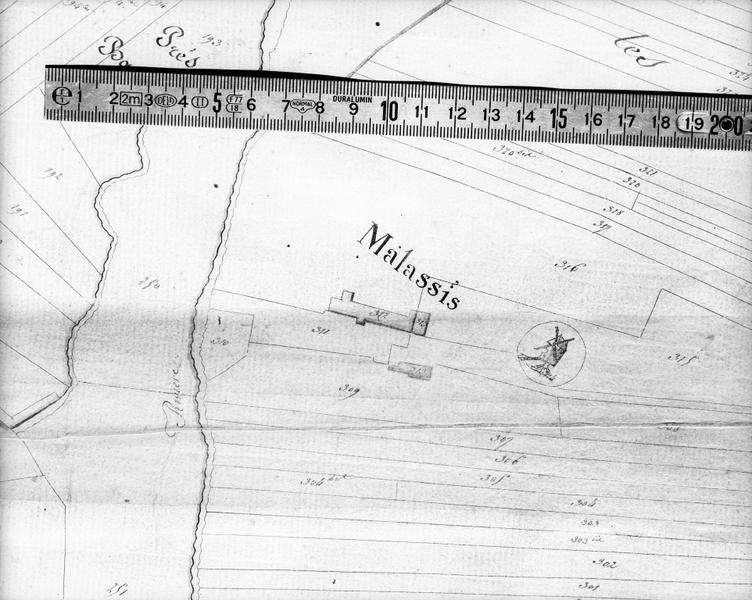 Plan cadastral du 19°siècle.