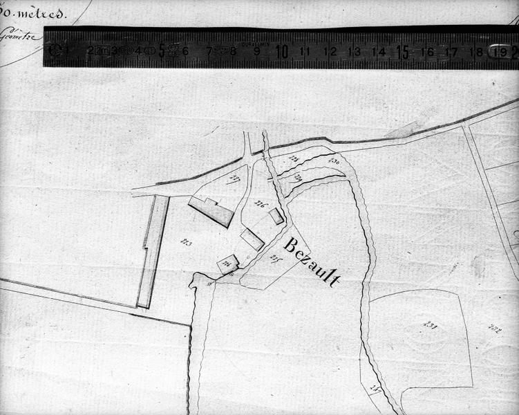 Plan cadastral du 19°siècle.