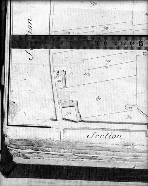 Plan cadastral du 19°siècle.