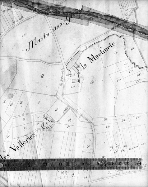 Plan cadastral du 19°siècle.