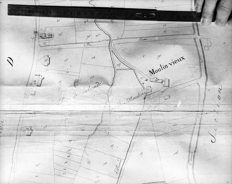 Plan cadastral du 19°siècle.