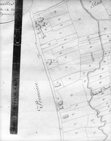 Plan cadastral du 19°siècle.