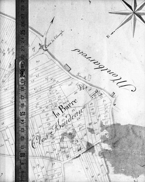 Plan cadastral du 19°siècle.
