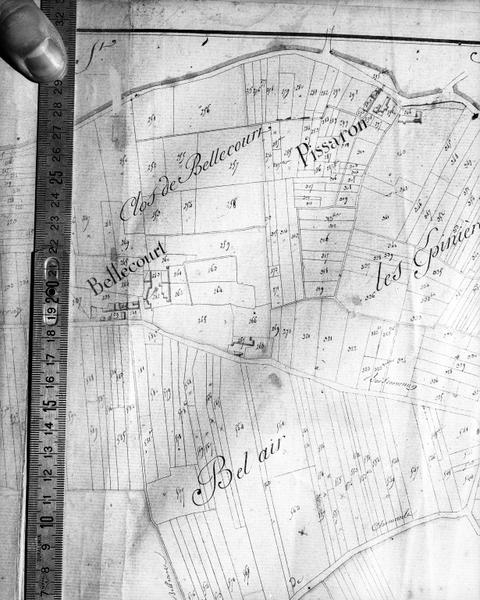 Plan cadastral du 19°siècle.