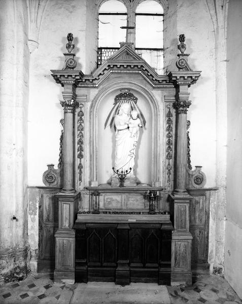 Retable (retable architecturé), de la Vierge