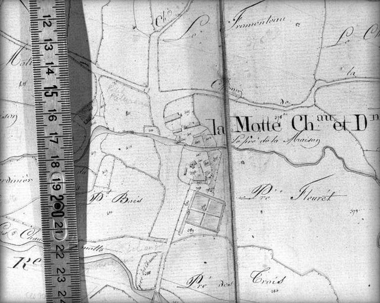 Château et domaine : plan cadastral, 1826.