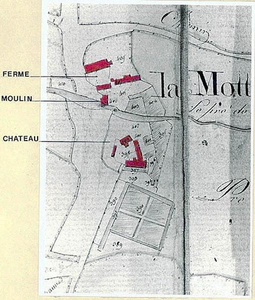 Château : plan cadastral, 1826.