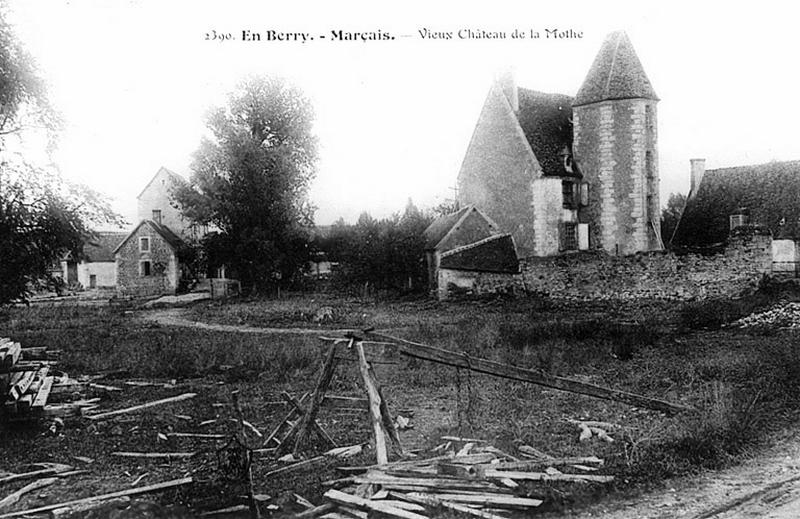 Vue prise du sud-ouest, état avant agrandissement (1908), carte postale.