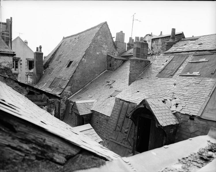 Toiture vue depuis les combles du 5, rue du poirier.