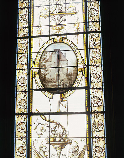 Verrière de l'escalier : détail.