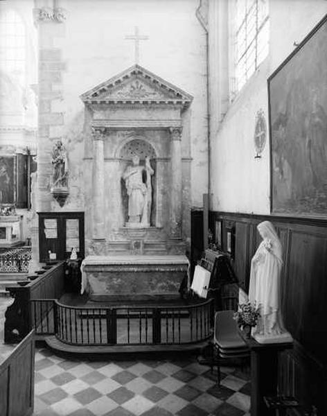 2 retables (retable architecturé à niche), de la Vierge, de saint André