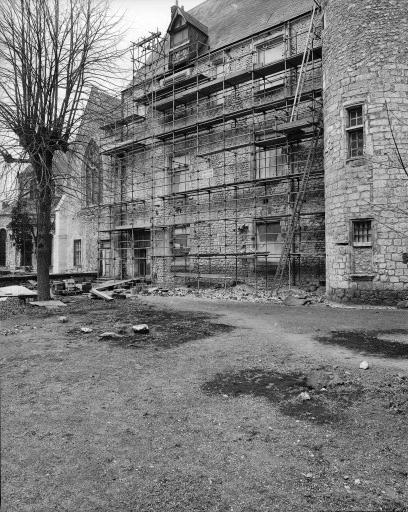 Façade sur jardin lors de la restauration de 1984.