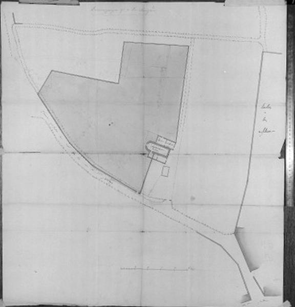 Plan du cimetière de Saint Jean des Coups.