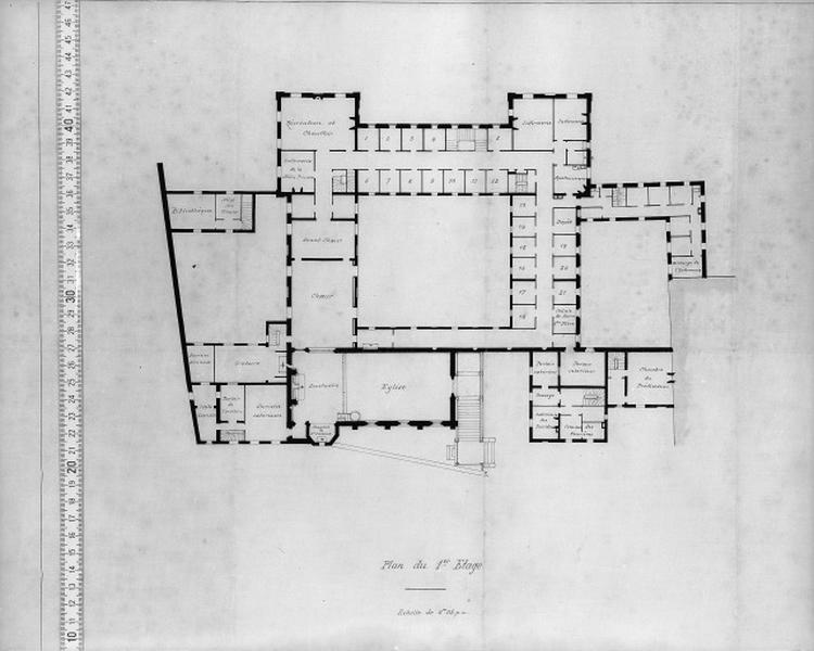 Plan du premier étage.