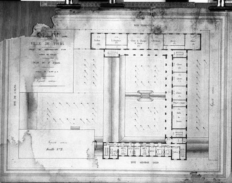 Plan du premier étage.
