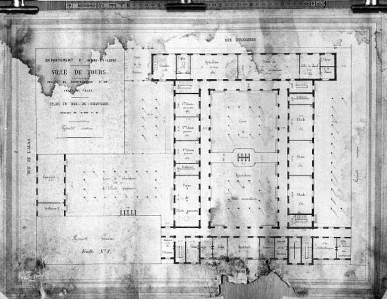 Plan du rez-de-chaussée.