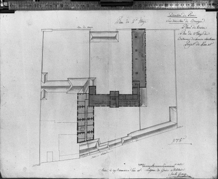 Plan du 2e étage, 29 brumaire an X.