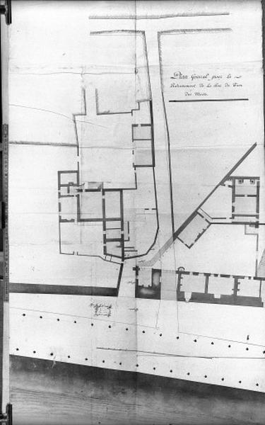 Plan général pour le redressement de la Tour des morts. Epoque révolutionnaire.