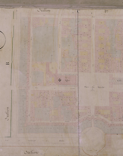 Cadastre : 1/4 de feuille.