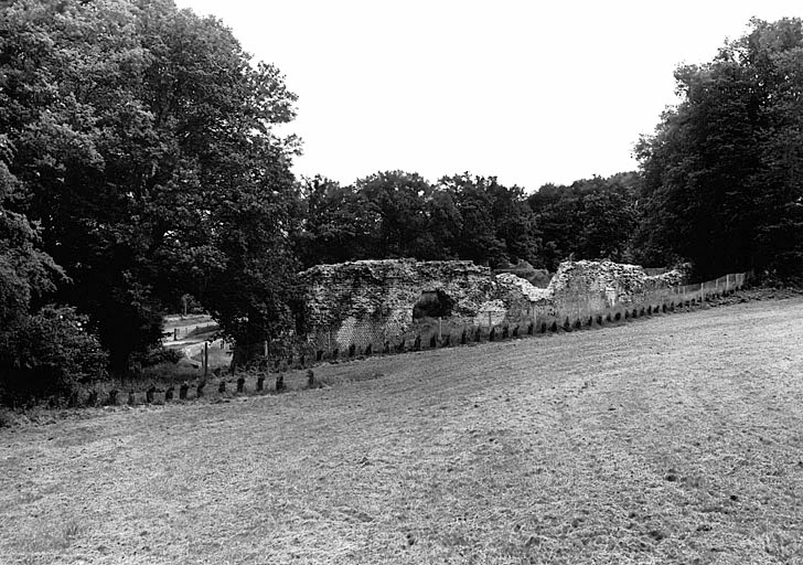 Vue d'ensemble de l'amphithéâtre, du nord ; face postérieure de la cavea.