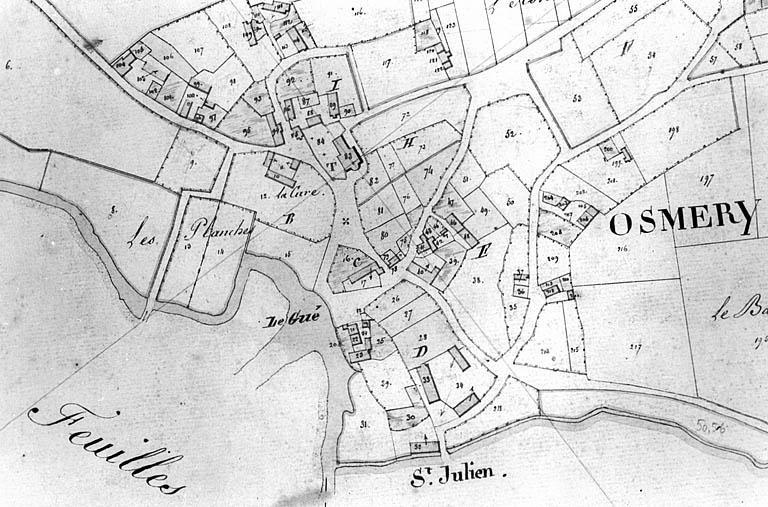 Village. Plan cadastral, 1831.