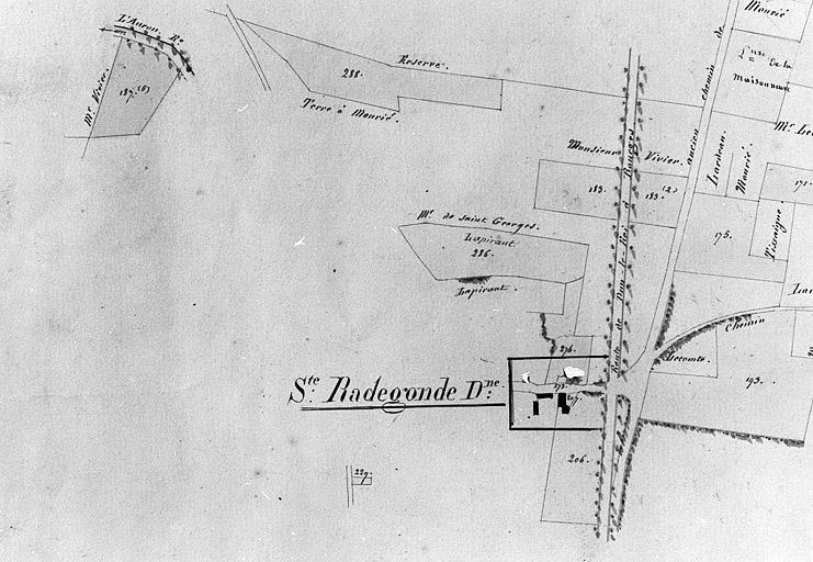Plan du domaine de Sainte Radegonde.