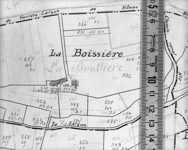 Cadastre de 1813 revisé en 1939, section B2 (minute).