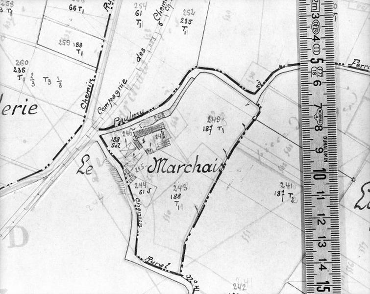 Cadastre de 1813 révisé en 1939, section D2 (minute).