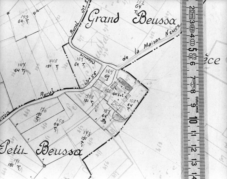 Cadastre de 1813 révisé en 1939, section D2 (minute).