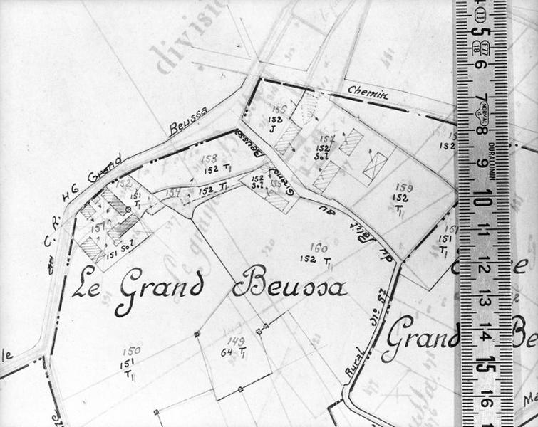 Cadastre de 1813 révisé en 1939, section D2 (minute).