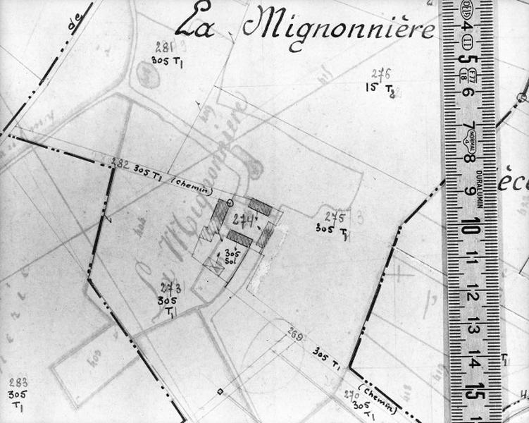 Cadastre de 1813 révisé en 1939, section D2 (minute).