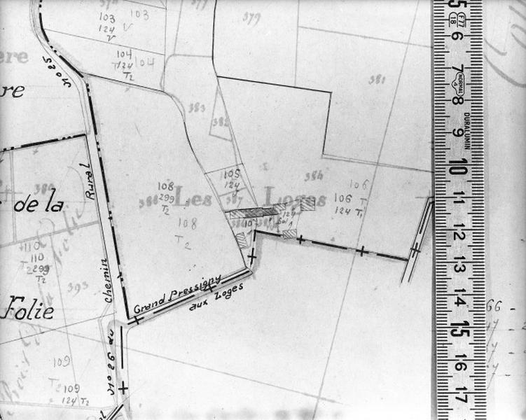 Cadastre de 1813 révisé en 1939, section C2 (minute).