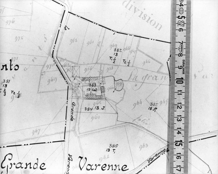 Cadastre de 1813 révisé en 1939, section A4 (minute).