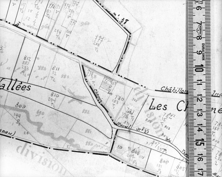 Cadastre de 1813 révisé en 1939, section D4 (minute).