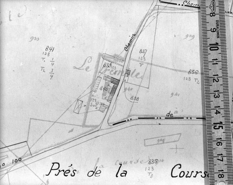 Cadastre de 1813 révisé en 1939, section D4 (minute).