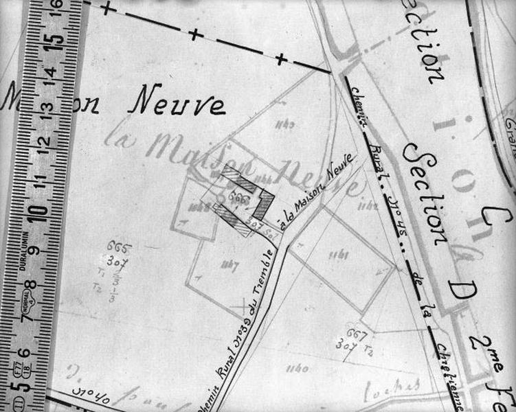 Cadastre de 1813 révisé en 1939, section D4 (minute).