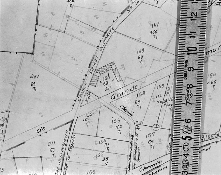 Cadastre de 1812 révisé en 1939, section A1 (minute).