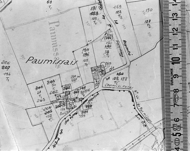 Cadastre de 1812 révisé en 1939, section A1 (minute).