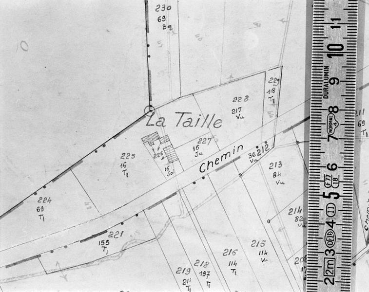 Cadastre de 1812 révisé en 1939, section A1 (minute).