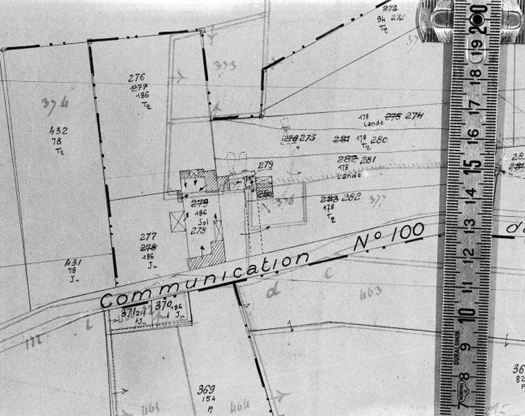 Cadastre de 1812 révisé en 1939, section A2 (minute).