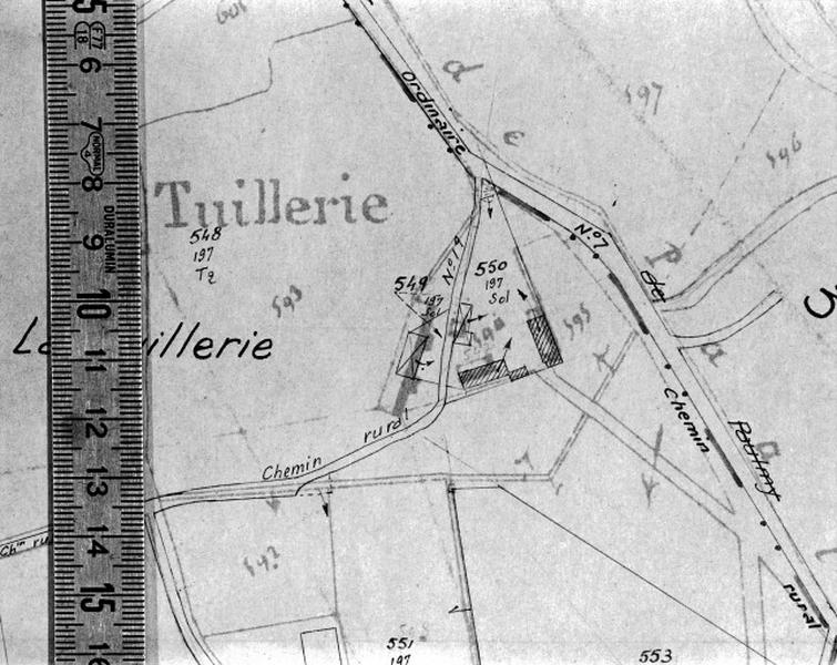 Cadastre de 1812 révisé en 1939, section A4 (minute).