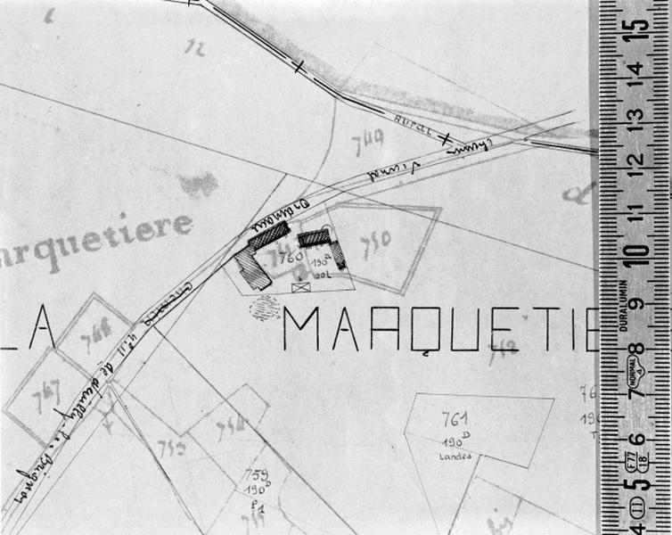 Cadastre de 1812 révisé en 1939, section A7 (minute).