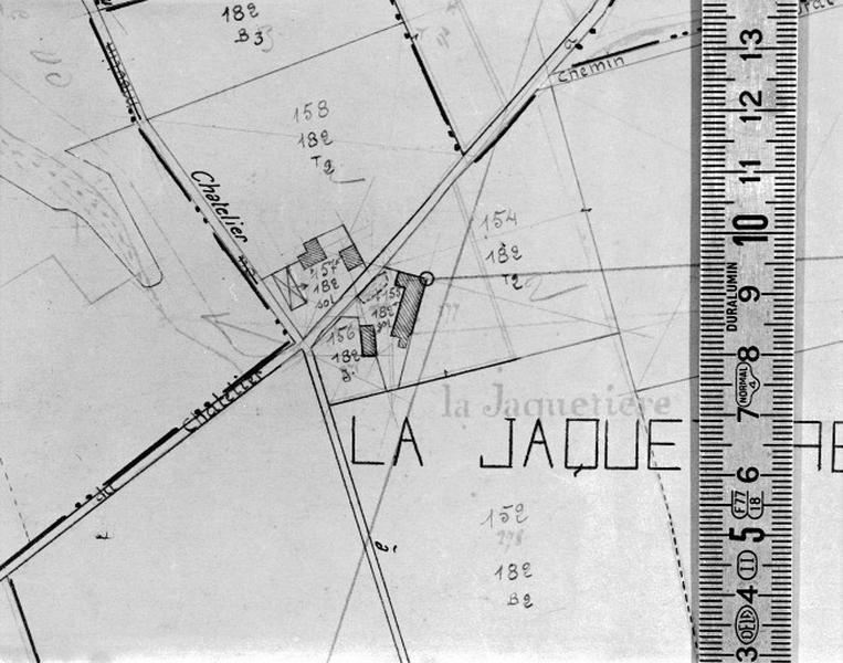 Cadastre de 1812 révisé en 1939, section B1 (minute).