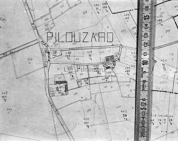 Cadastre de 1812 révisé en 1939, section B3 (minute).