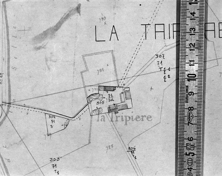 Cadastre de 1812 révisé en 1939, section B3 (minute).