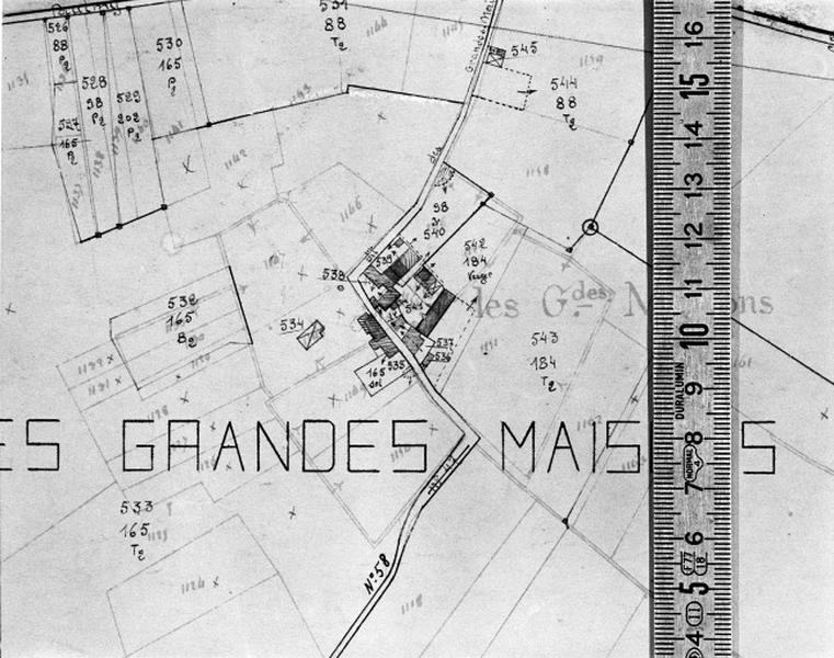 Cadastre de 1812 révisé en 1939, section B4 (minute).