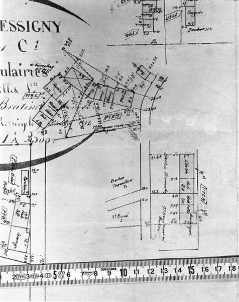 Cadastre de 1812-1813 révisé en 1949, section C1 (minute).