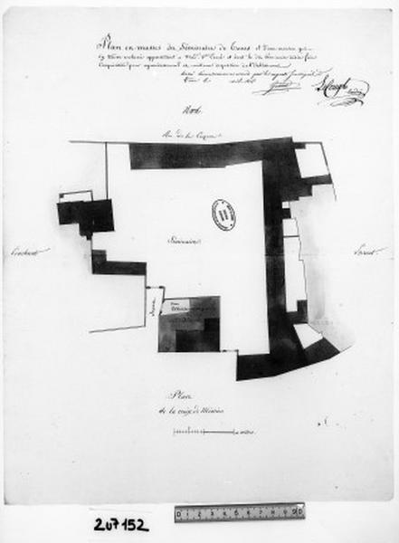 Plan masse du Séminaire de Tours.